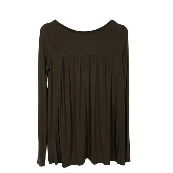 Free People We The Free Love Valley Soft Stretch Ribbed OliveGreen/Brown Size S - Picture 9 of 14